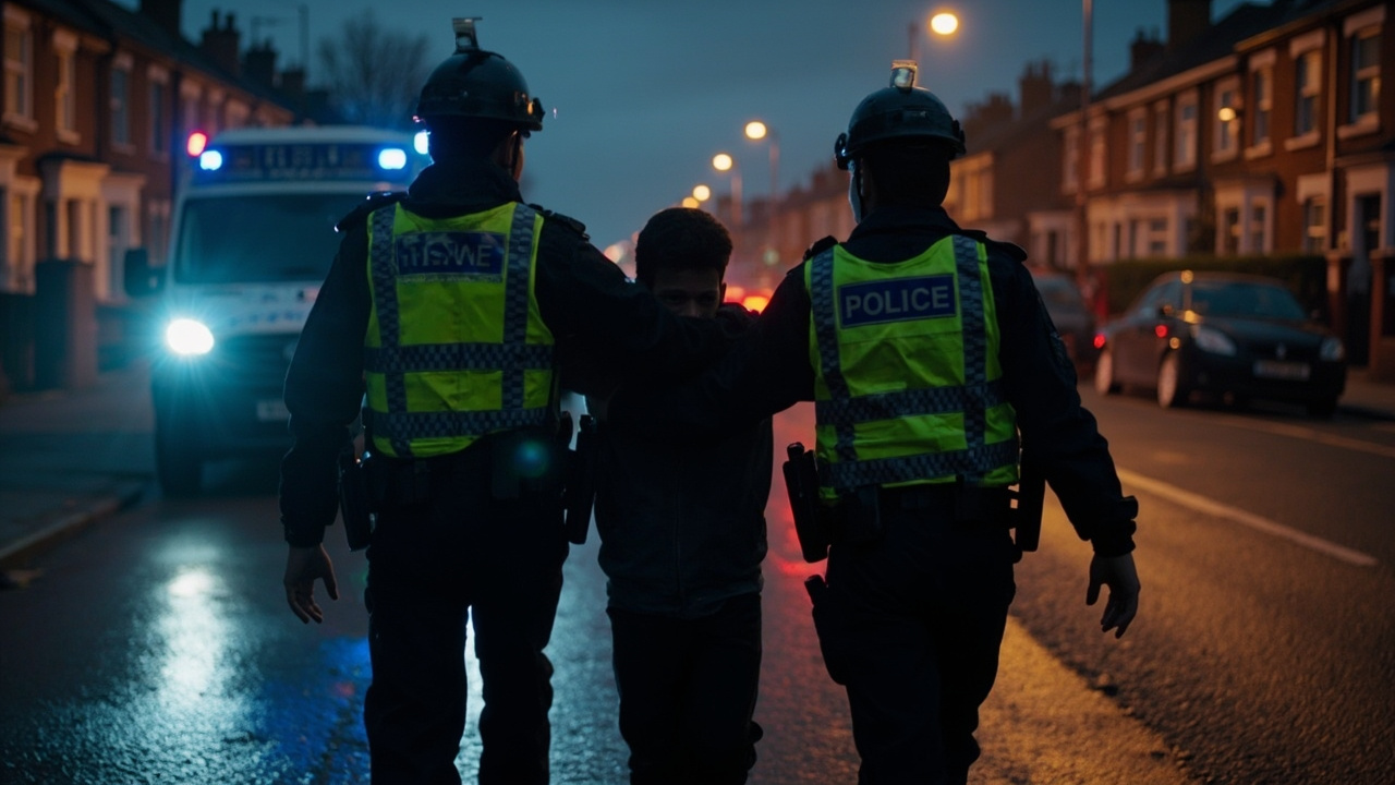 Police arrest man and boy over 'Red vs Blue' school conflict posts